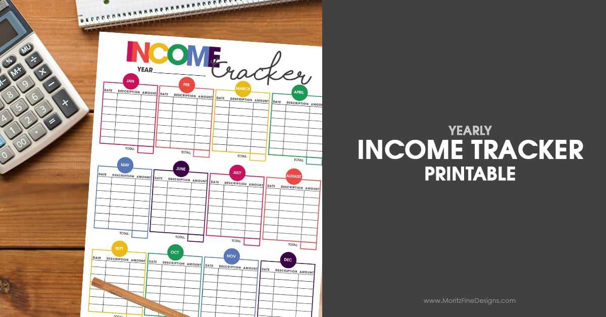 free printable income tracker