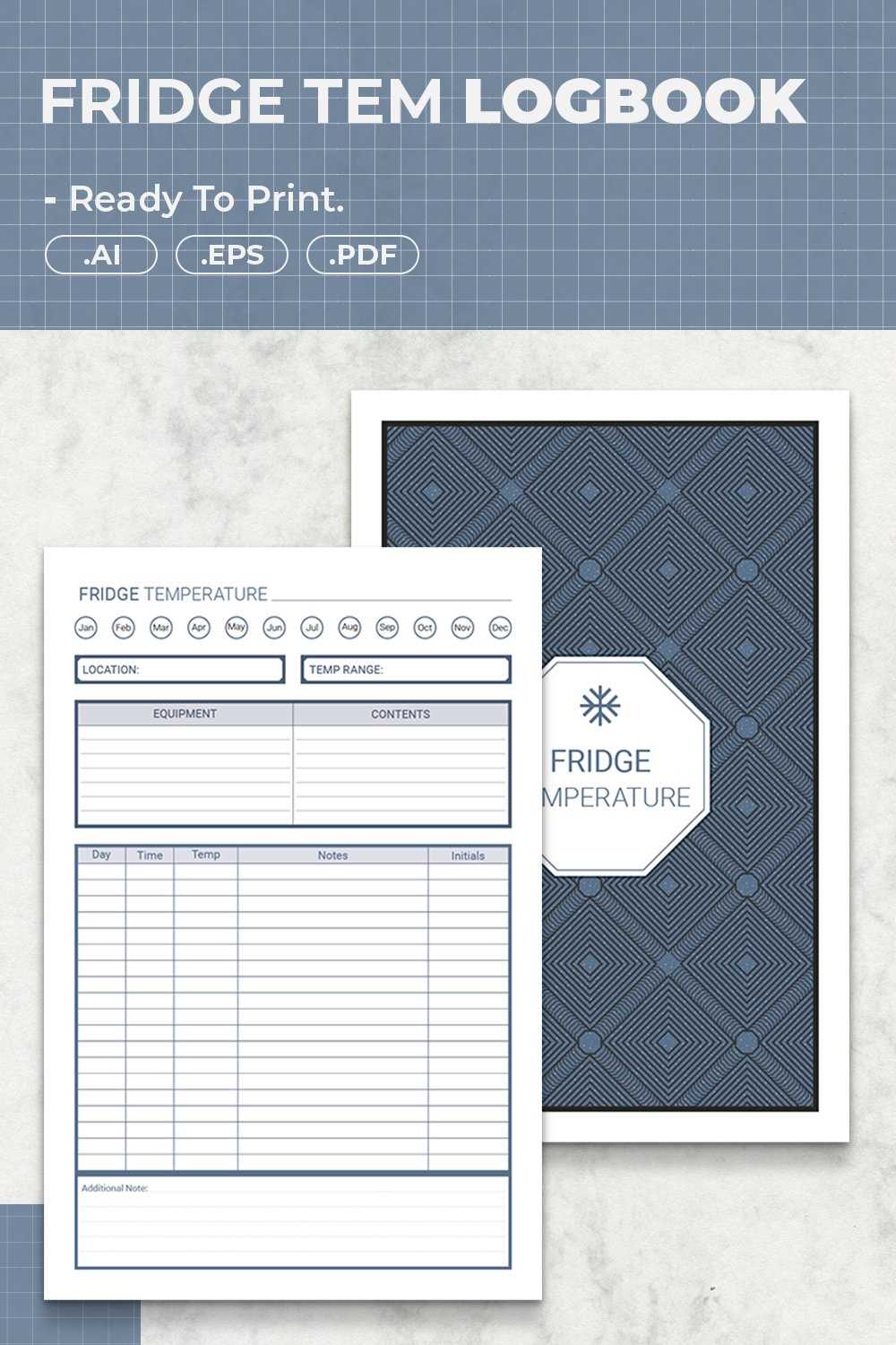free printable refrigerator temperature log sheet