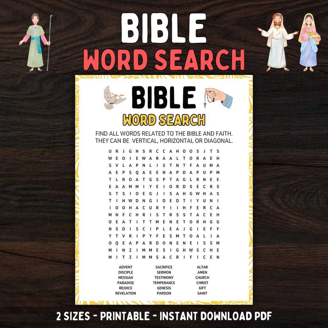 bible find a word printable bible find a word printable