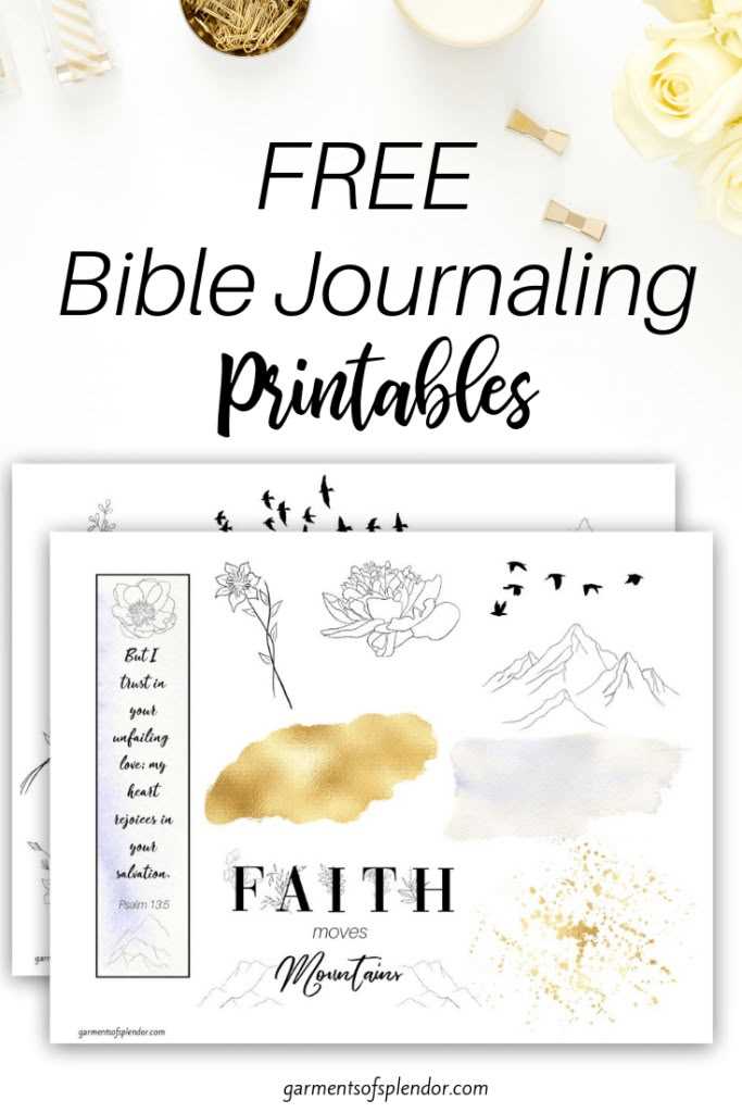 bible journaling printables free