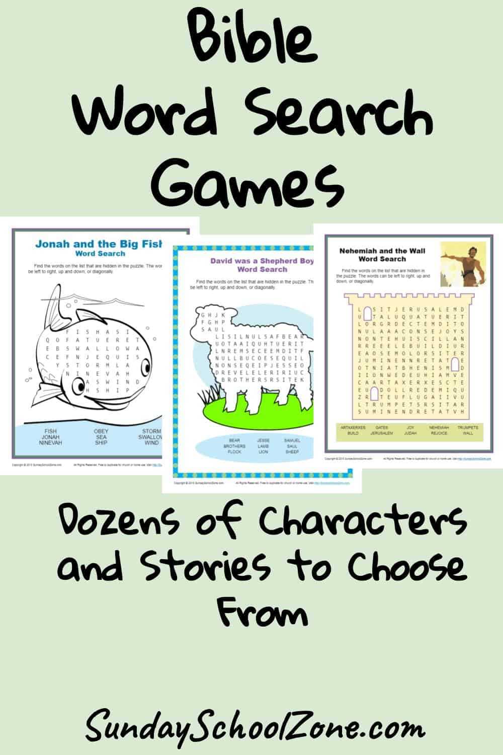 bible word search printable