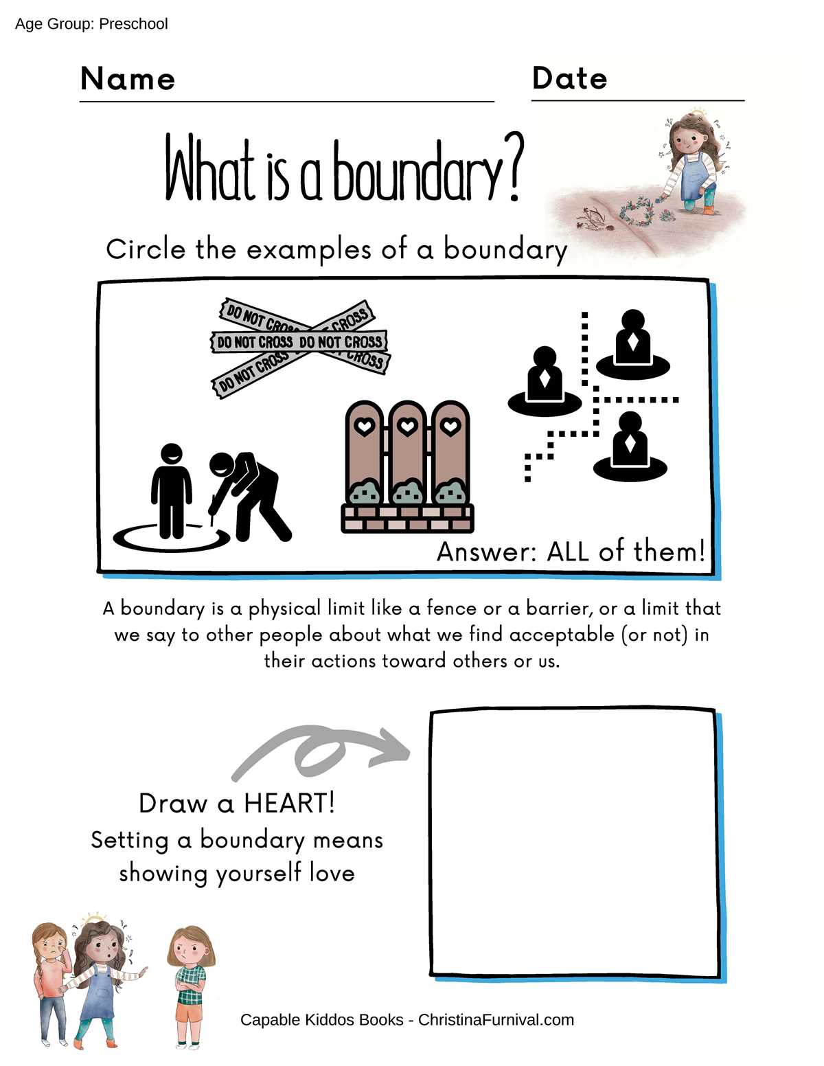 printable setting boundaries worksheet printable setting boundaries worksheet