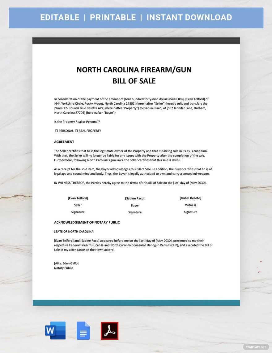bill of sale for gun printable bill of sale for gun printable