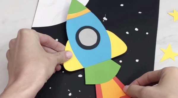 blank printable rocket template