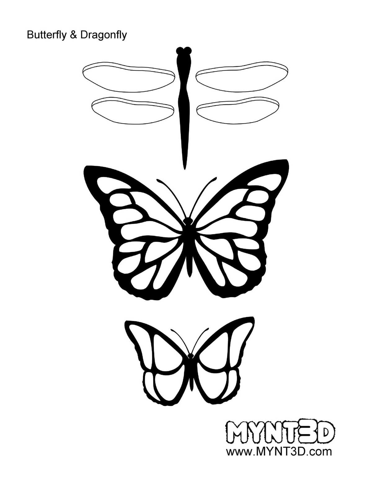 butterfly cutout printable butterfly cutout printable