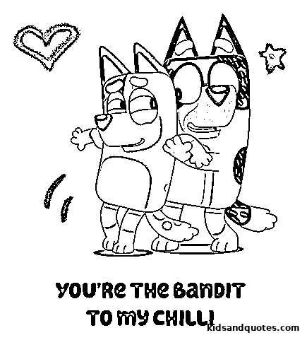 bluey valentines coloring pages printable bluey valentines coloring pages printable