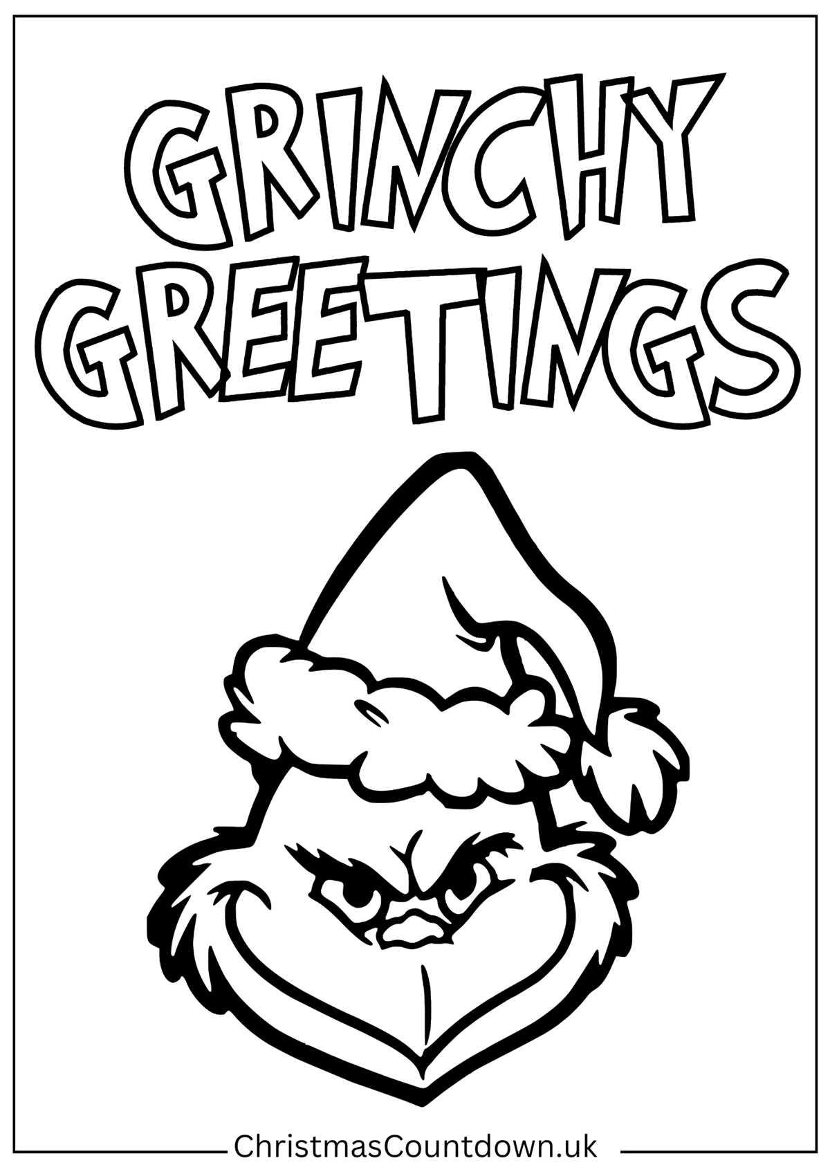 grinch christmas coloring pages printable grinch christmas coloring pages printable