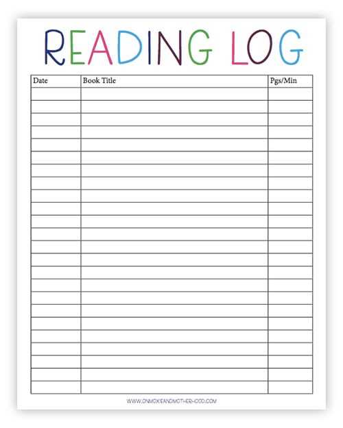 book log printable free book log printable free