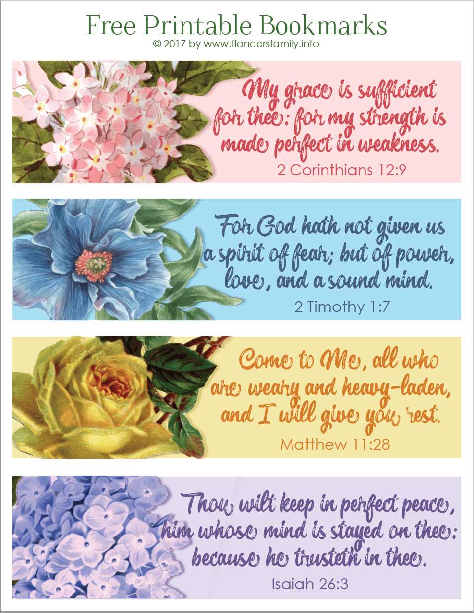 bookmark printable free