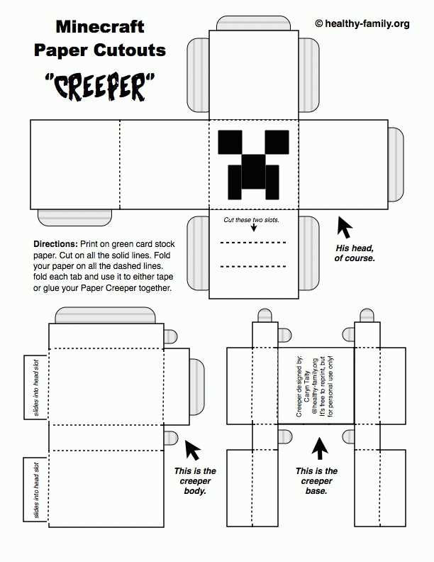 minecraft printable crafts minecraft printable crafts