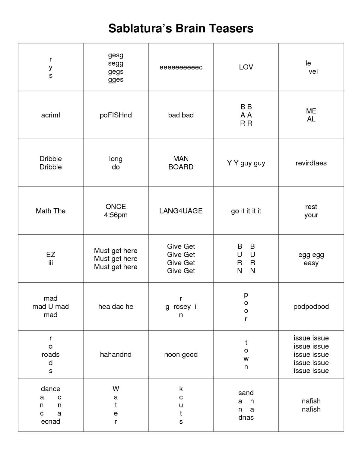 brain games printable worksheets for adults brain games printable worksheets for adults