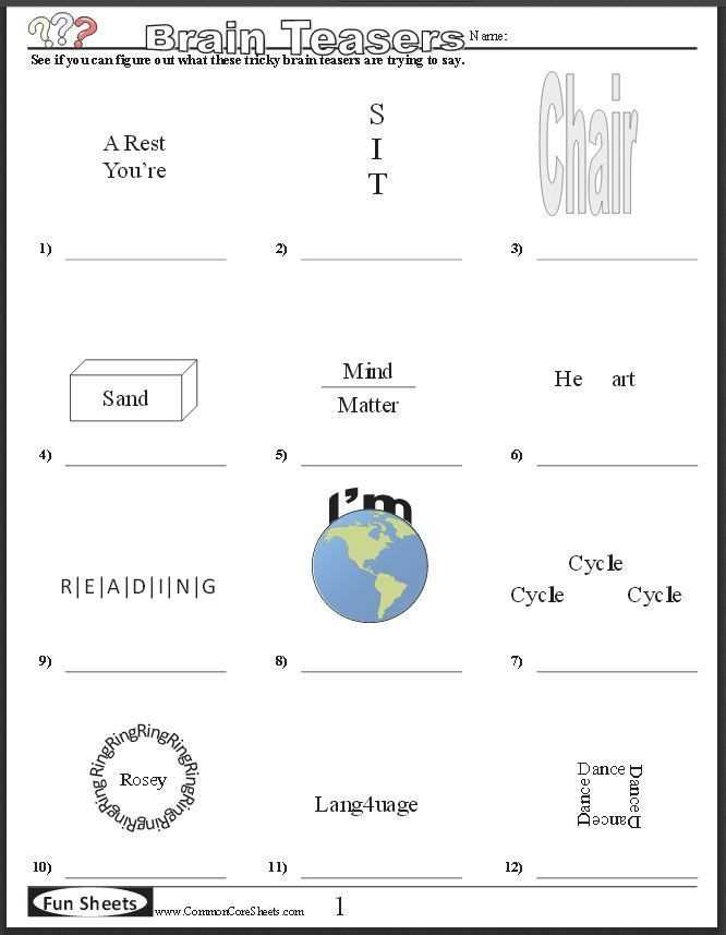 brain teasers printable free brain teasers printable free