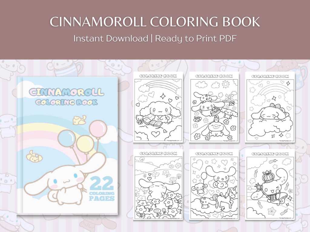 cinnamoroll coloring pages printable cinnamoroll coloring pages printable