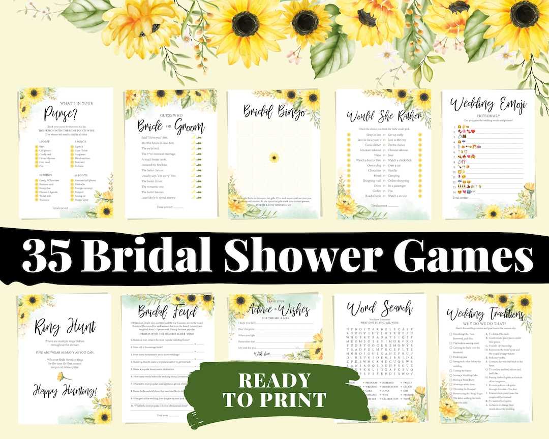 bridal shower games printables bridal shower games printables