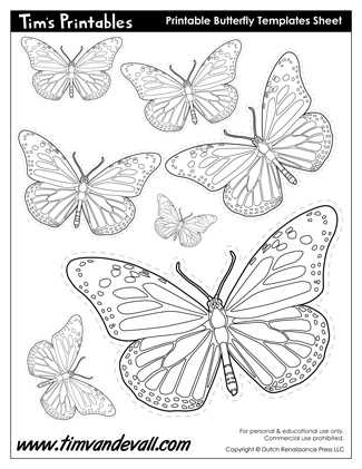 butterfly free printable