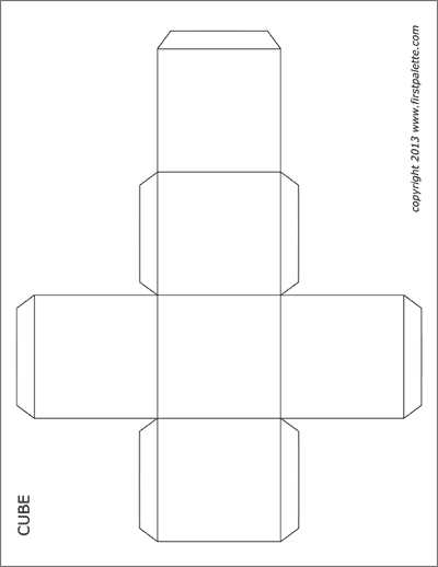 cube printable template cube printable template