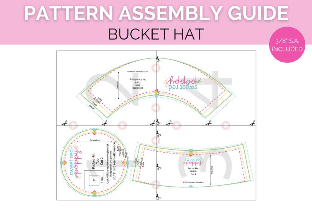 bucket hat pattern printable bucket hat pattern printable