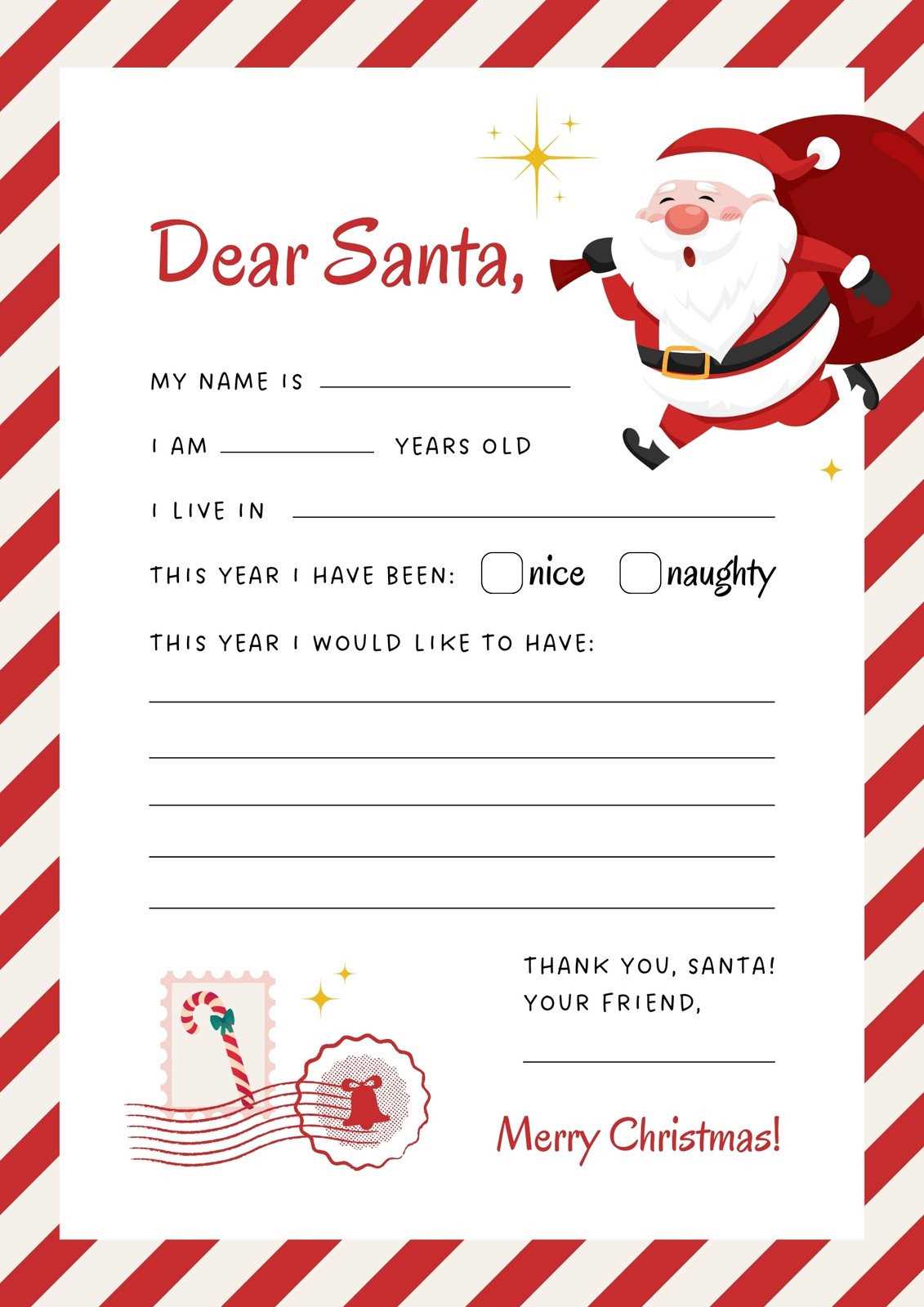 printable santa envelope printable santa envelope