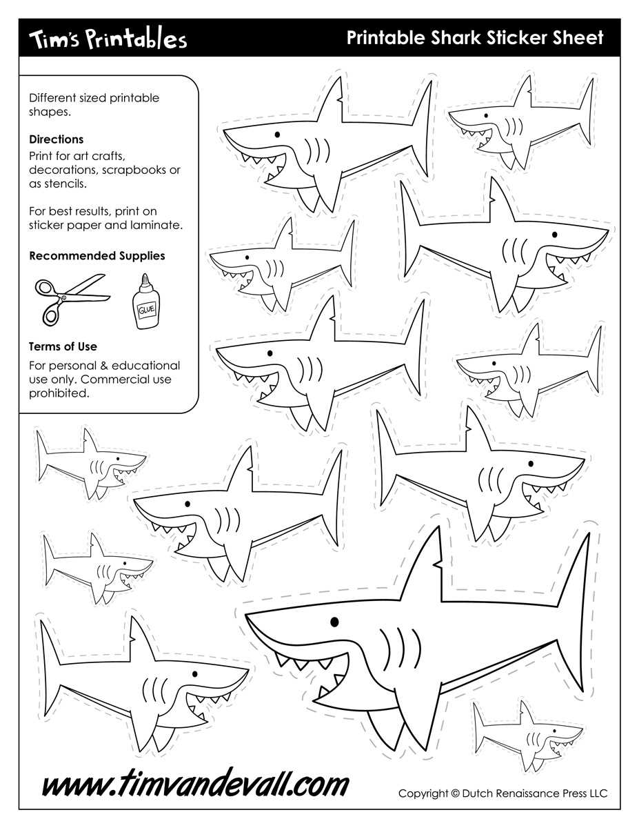 build a shark printable build a shark printable
