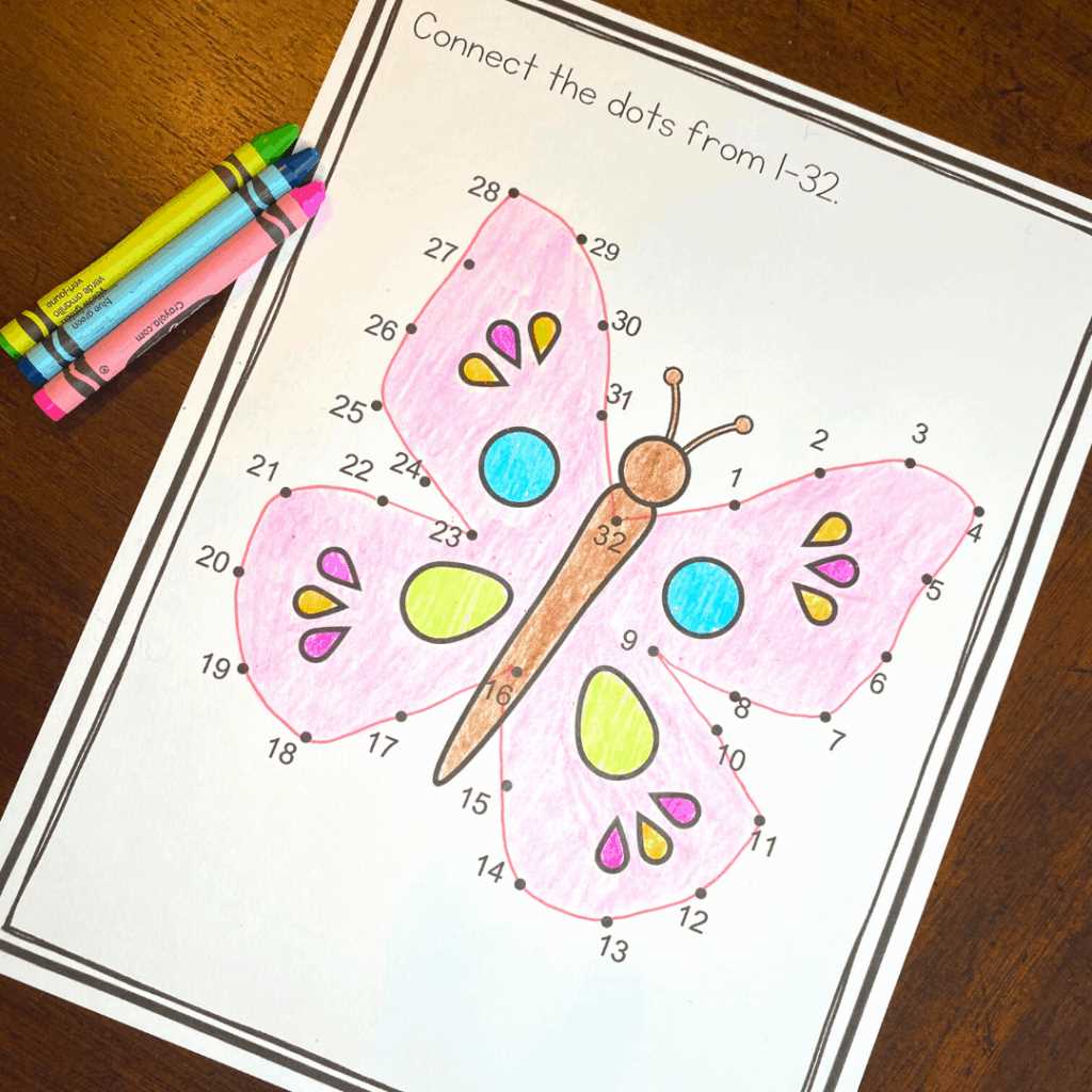 butterfly dot marker printable