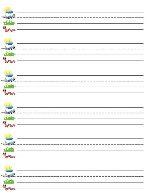 kindergarten lined printable paper kindergarten lined printable paper