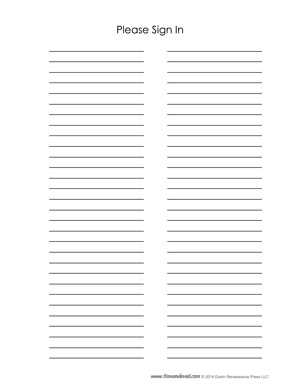 free sign in sheet printable
