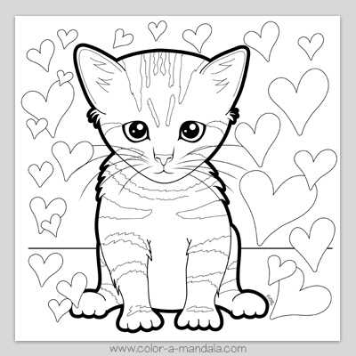 free printable coloring pages kittens