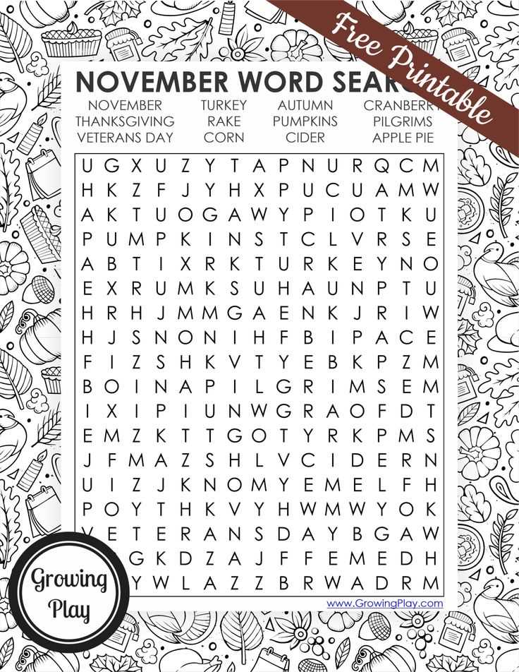 november word search free printable
