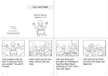 cain and abel printable story
