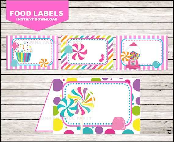 candyland free printables