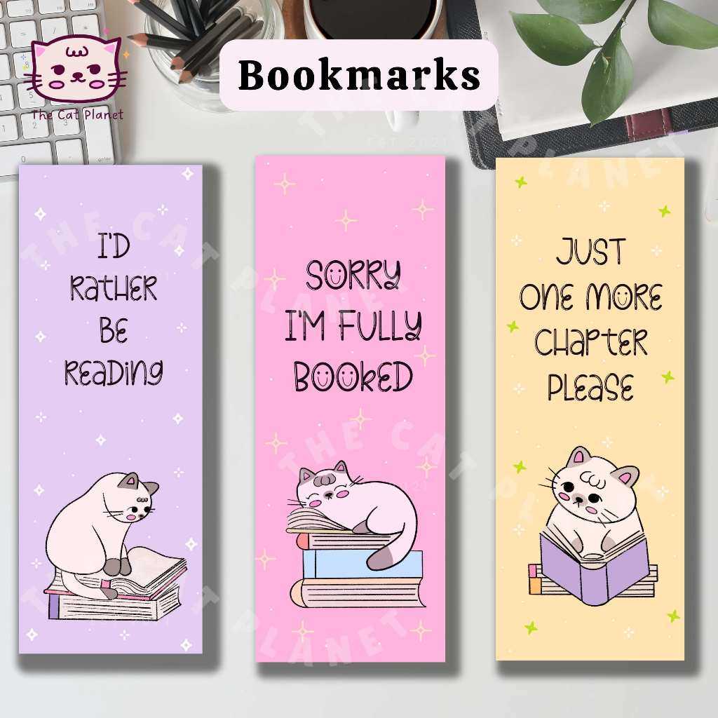 cat bookmarks printable