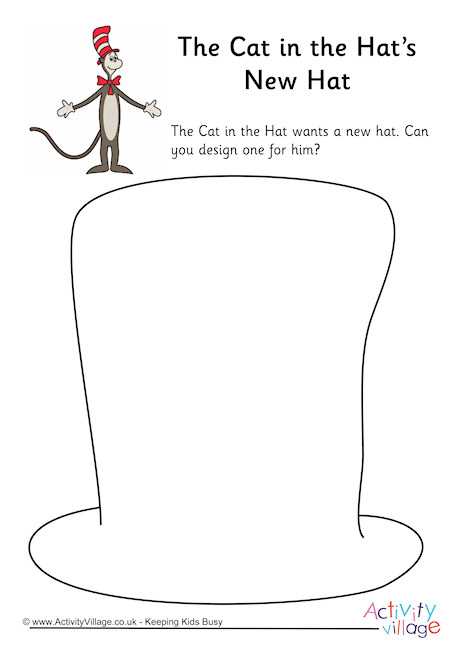 cat in the hat hat printable cat in the hat hat printable