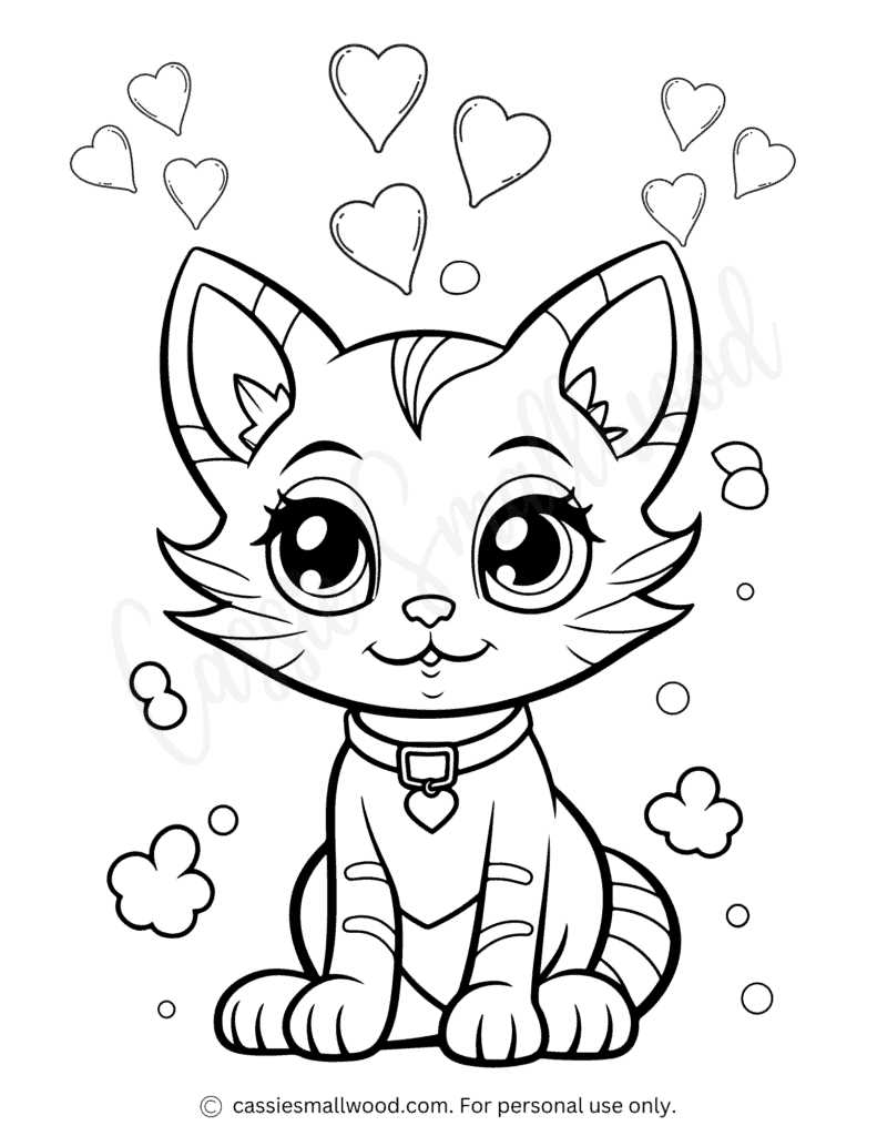 cat printable colouring pages cat printable colouring pages
