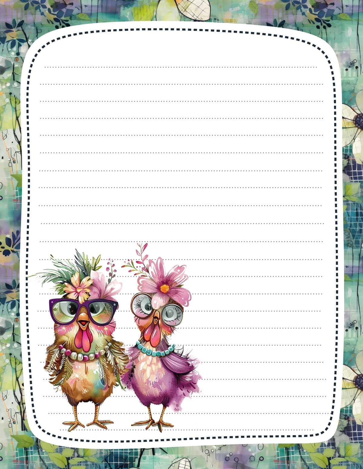 stationery template printable