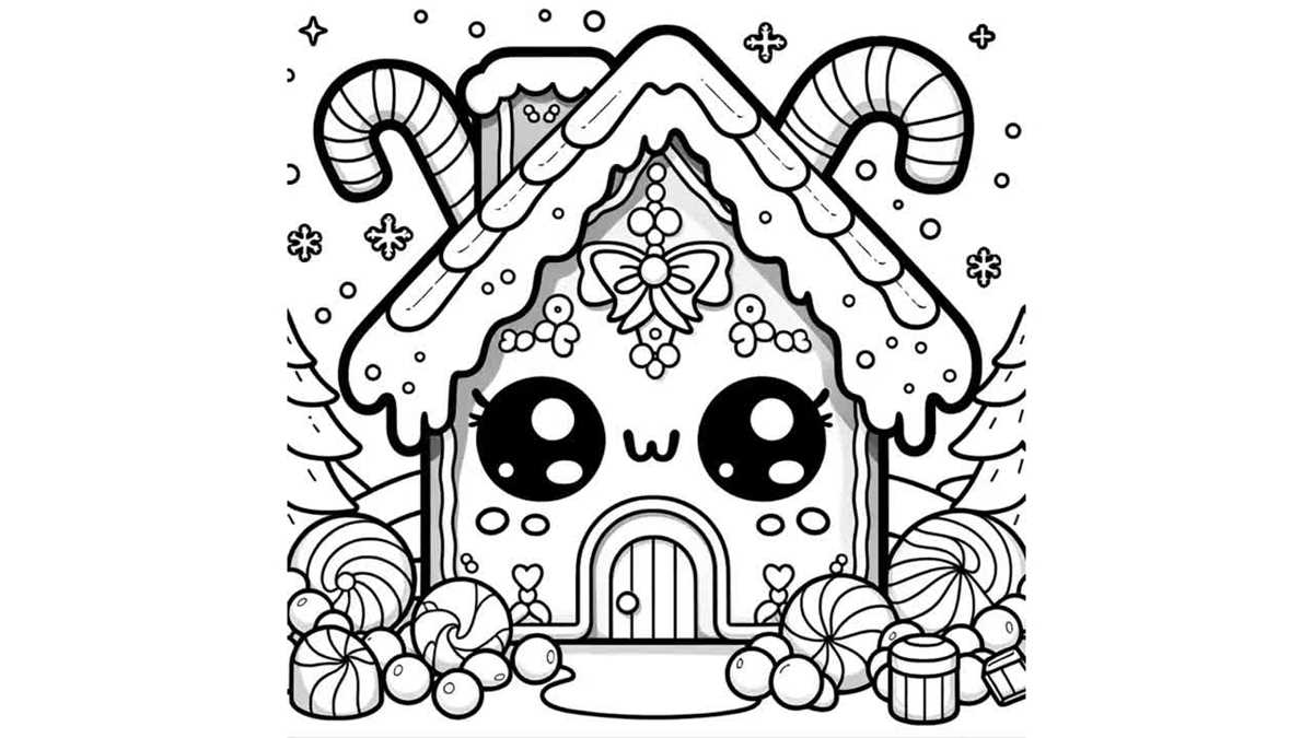 printable kawaii christmas coloring pages printable kawaii christmas coloring pages
