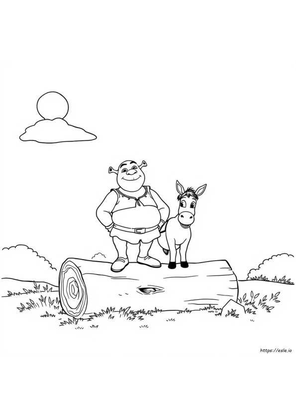 printable shrek coloring pages