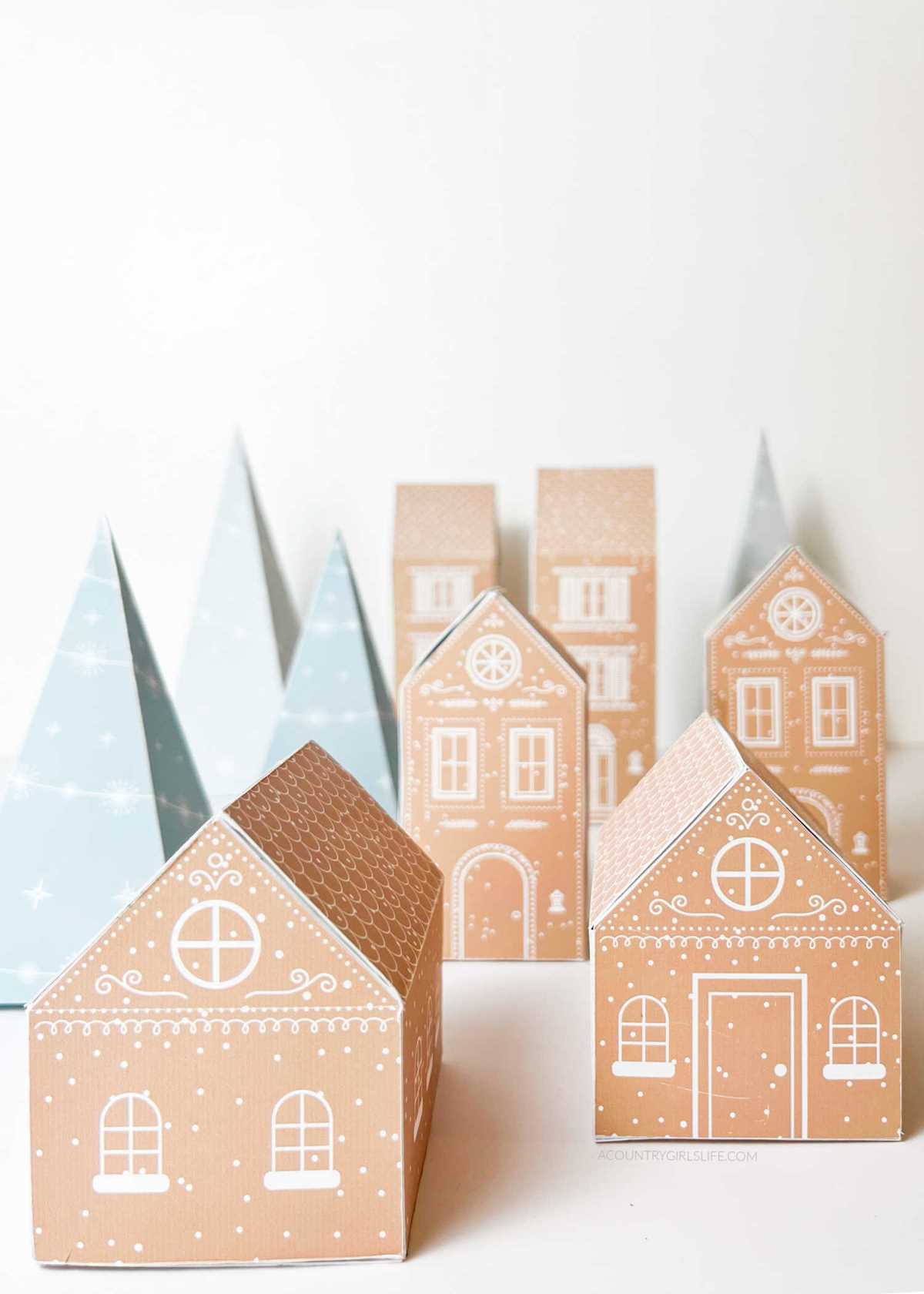 free printable printable christmas village template free printable printable christmas village template