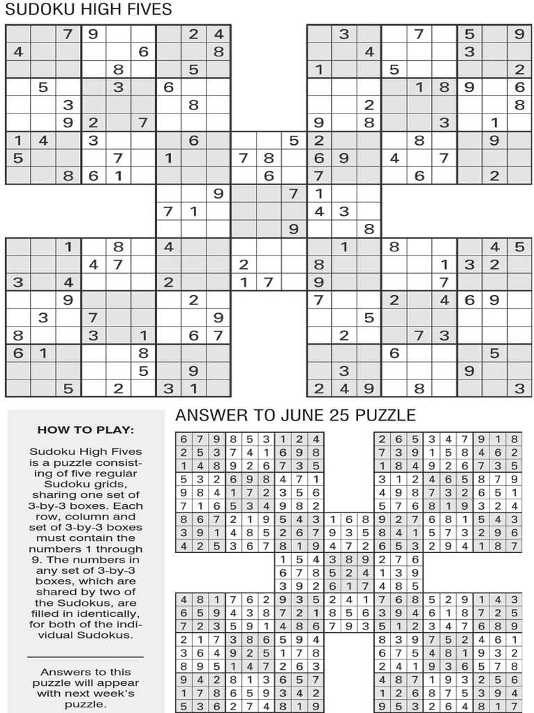 samurai sudoku printable free samurai sudoku printable free