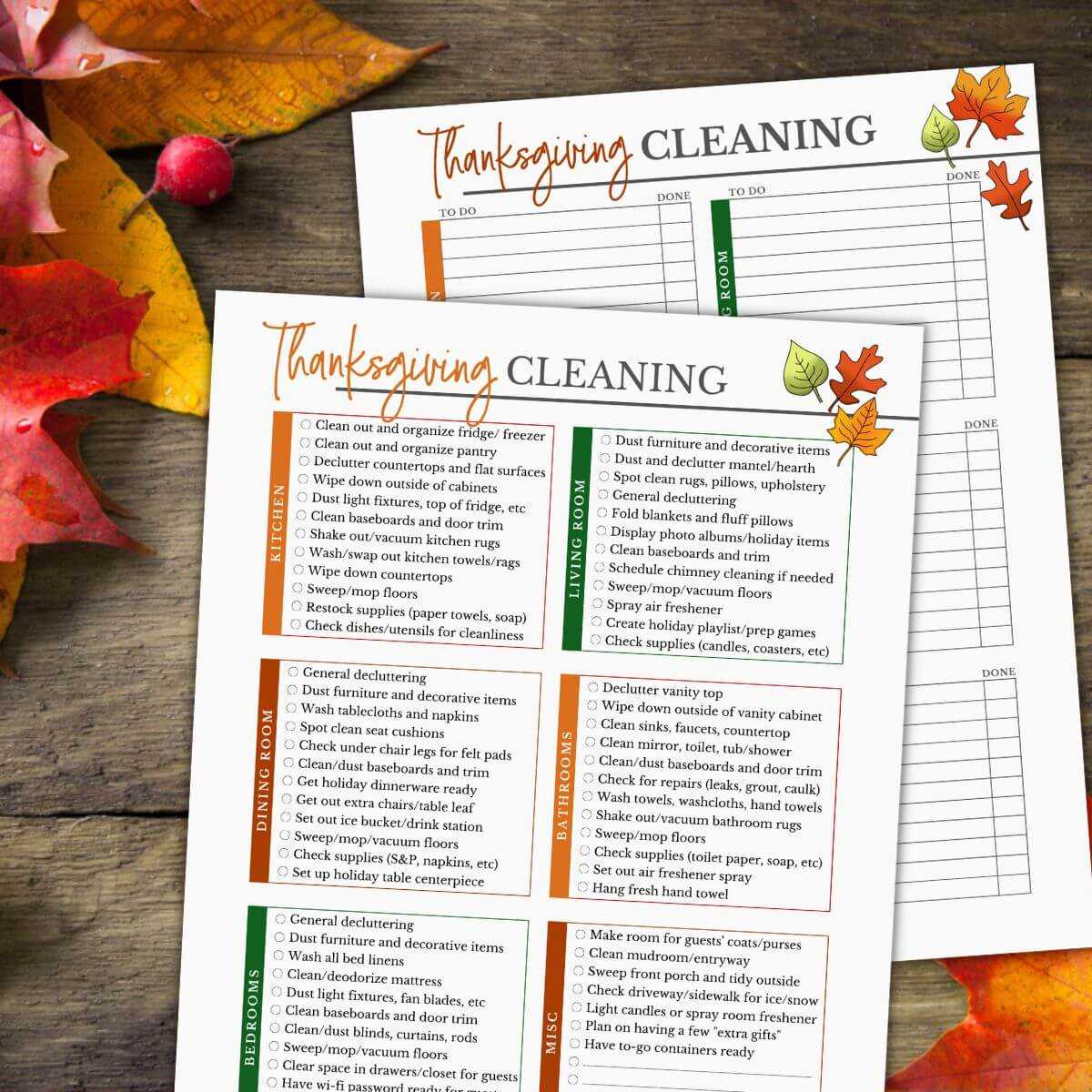 fall cleaning checklist printable fall cleaning checklist printable