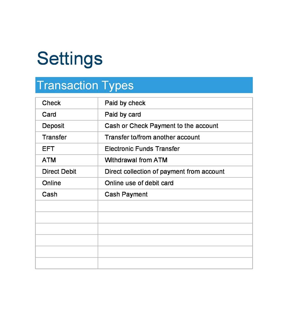 check book registers printable free