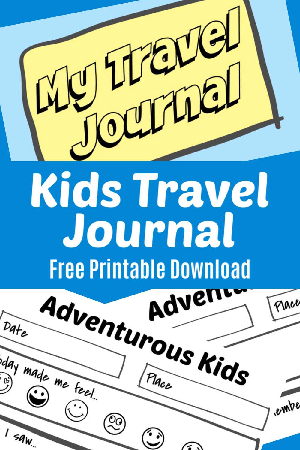 childrens travel journal printable