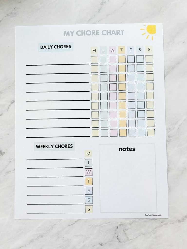 chore chart free printable chore chart free printable