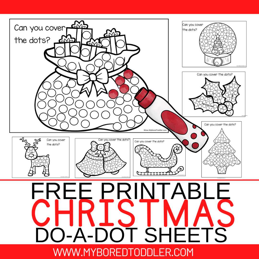 christmas dot marker printables christmas dot marker printables