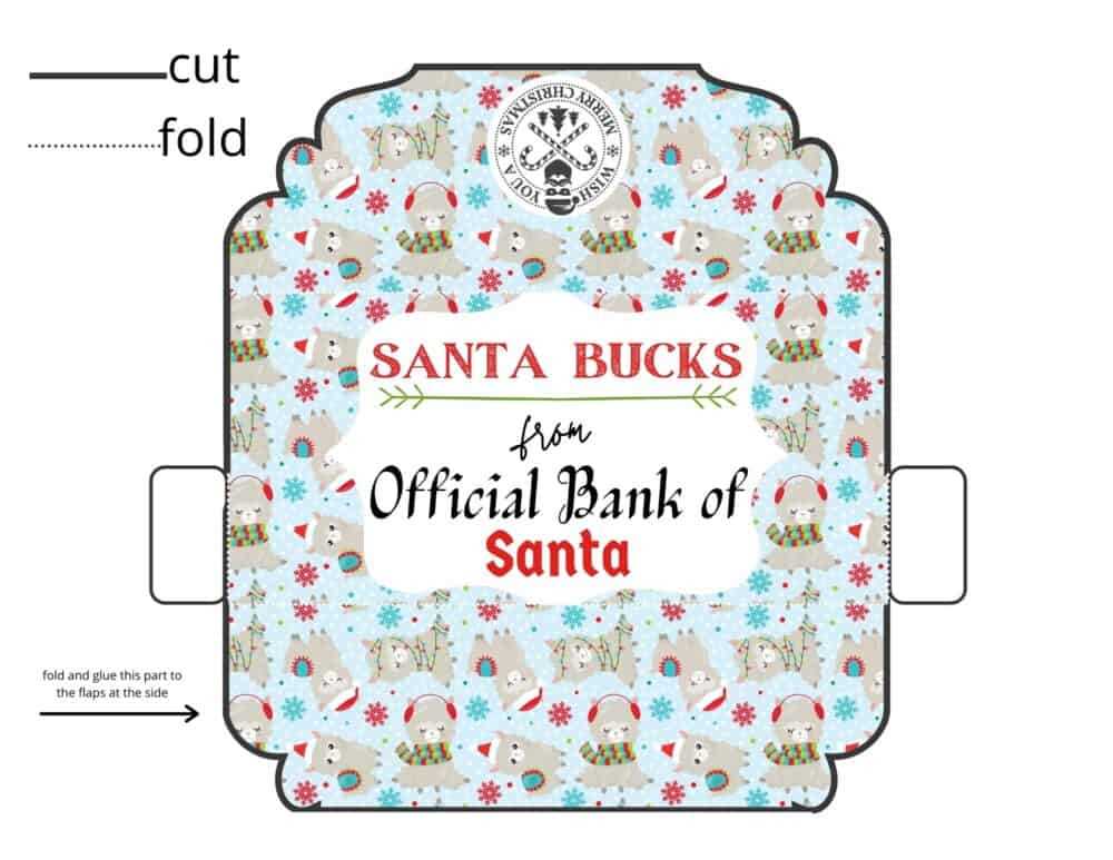 christmas envelope template printable