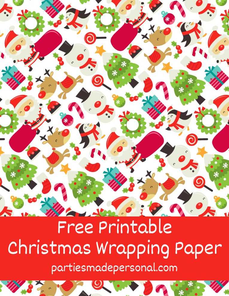 christmas gift wrapping paper printable christmas gift wrapping paper printable