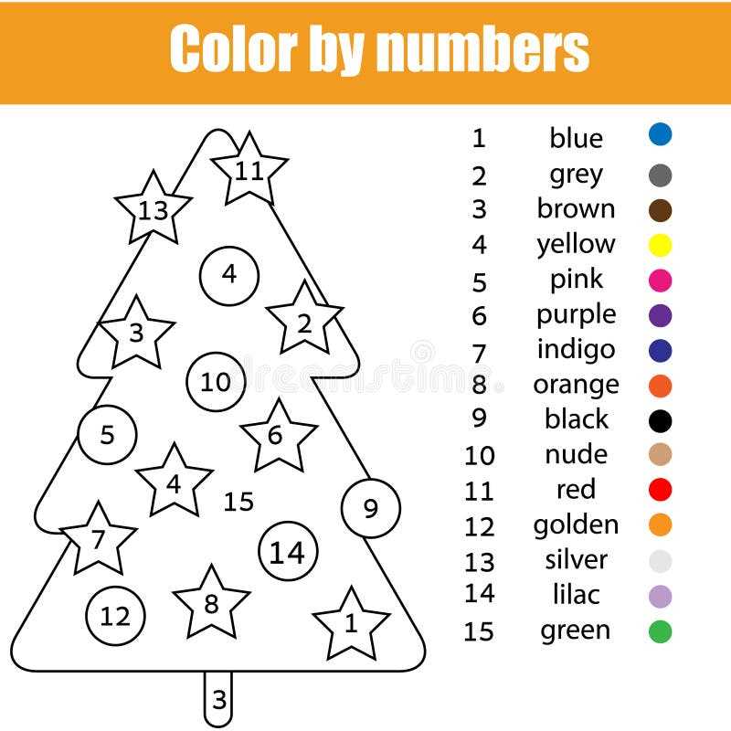 christmas printable color by number christmas printable color by number
