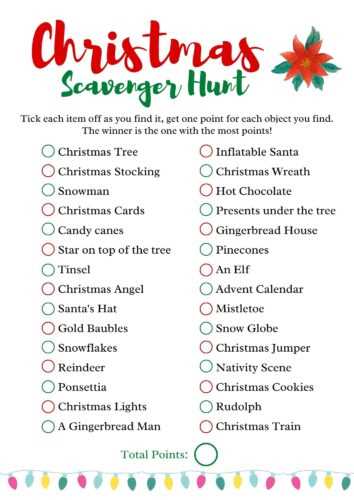 christmas scavenger hunt printables christmas scavenger hunt printables