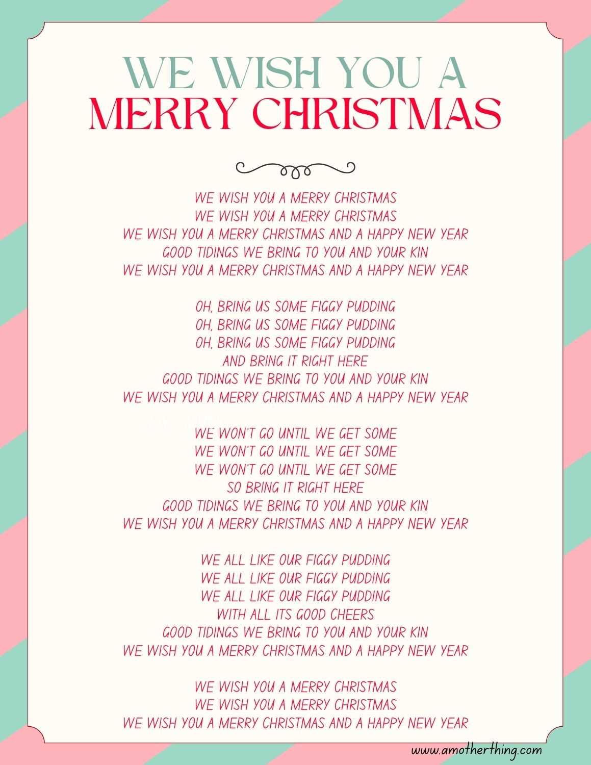 christmas songs words printable christmas songs words printable