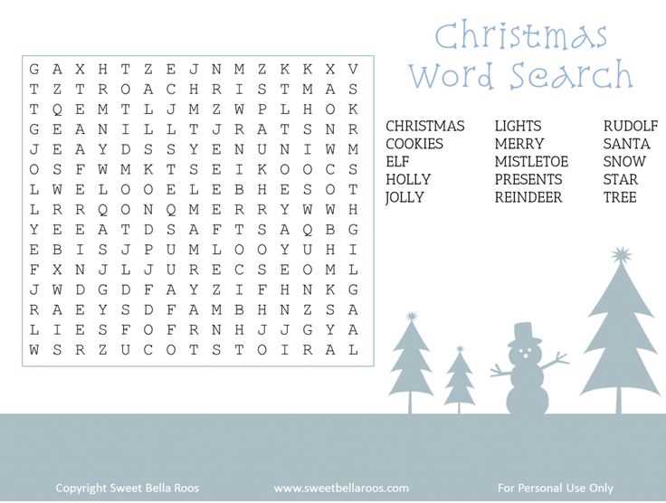 christmas word search printable for adults