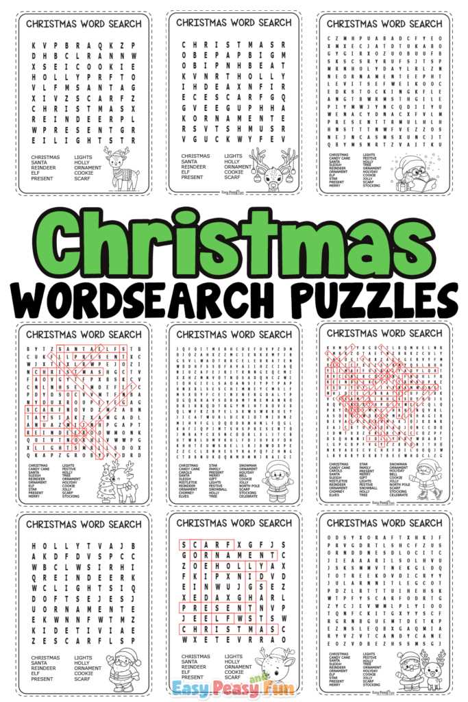christmas word searches free printable